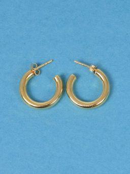 Margento Jewels - Gold Plated Round Hoop 2.5 cm