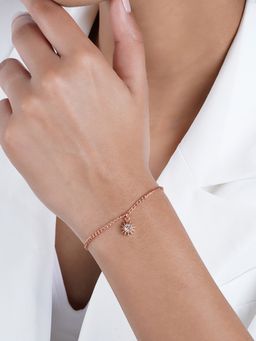 Joker and Witch - Joker & Witch Sunday Rhinestone Rosegold Bracelet Charm