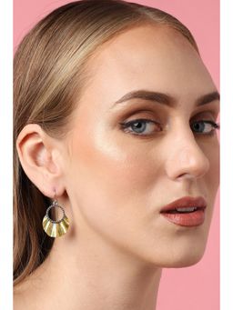 Sohi - Gold Plated Party Designer Stone Drop Earring For Women - Gold