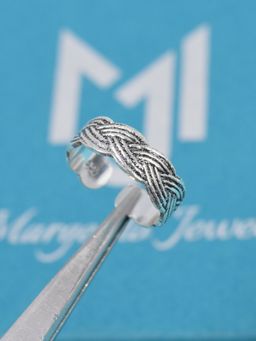 Margento Jewels - 925 Sterling Silver Boho Style Plain Adjustable Toe Ring
