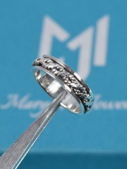 Margento Jewels - 925 Sterling Silver Plain Spinner Band Ring-5