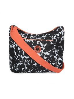 Baomi - CRINKLE Range Black & Peach Color Soft Case Nylon Shoulder Bag