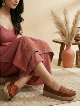 Gahan - Women Leather Casual Loafers with Soft Insole Comfortable