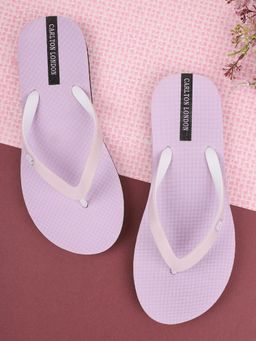 Carlton London - Women Purple Solid Flipflops