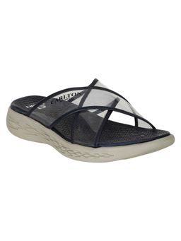 Carlton London - Women Navy Blue Solid Slider