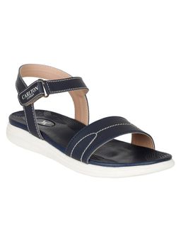 Carlton London - Women Navy Blue Solid Sandal