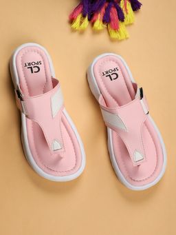 Carlton London - Women Pink Solid Flipflops