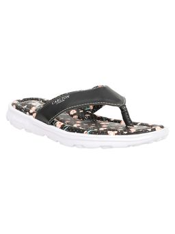 Carlton London - Women Black Printed Flipflops
