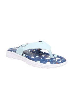 Carlton London - Women Blue Printed Flipflops