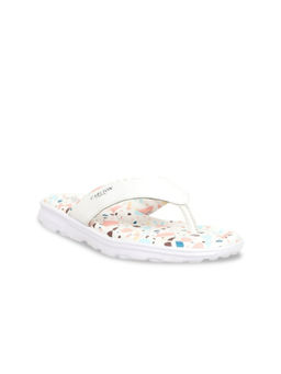 Carlton London - Women White Printed Flipflops