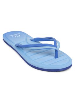 Carlton London - Women Blue Textured Flipflops