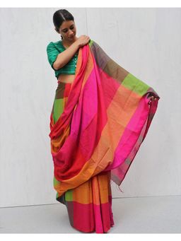 Chidiyaa - Madras Kavin Handwoven Cotton Saree