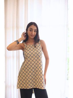 SAY - Beige Printed Top for Women