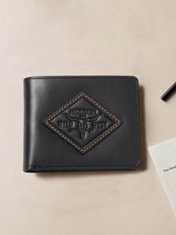 Hidesign - Men Black Fort Worth W4 Casual Bi-Fold Wallet