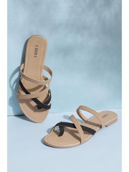 Biba - Plain Beige and Black Flats