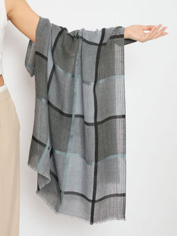 Powersutra - Blue Checks Scarf