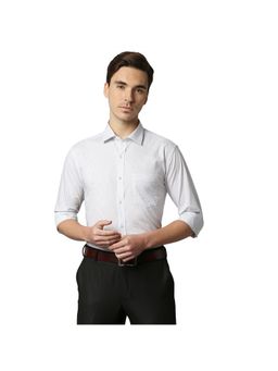 Park Avenue - Medium Grey Striped Formal Shirt