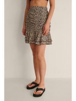 NA-KD - Sheer Mini Skirt-purple Black