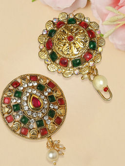 OOMPH - Stones Ethnic Hair Bun Juda Pin (Pack of 2)