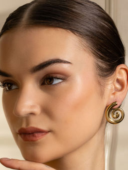 PANASH - Gold-Plated Spherical Shaped Studs