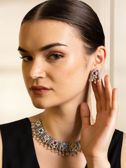 PANASH - Stones Studded Jewellery Set