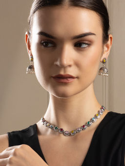 PANASH - Stones Studded and Beaded Jewellery Set