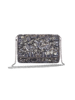 Tarini Nirula - Grey Burst Batua with Sling Bag