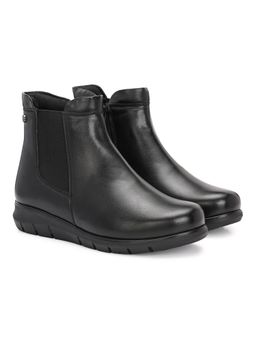 Delize - Black Women Vegan Leather Chelsea Boots