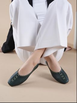 MOZAFIA - Women Olive Casual Ballerina