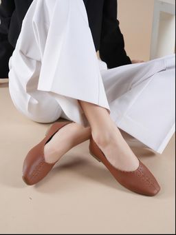 MOZAFIA - Women Brown Casual Ballerina