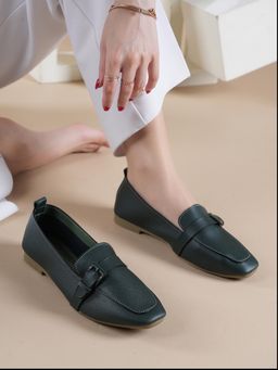 MOZAFIA - Women Olive Casual Loafers
