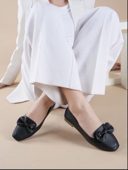 MOZAFIA - Women Black Casual Ballerina