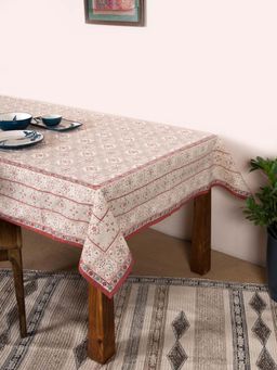 Fabindia - Pink Kanika Printed Cotton Table Cover