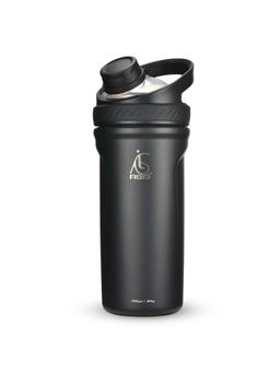 AGIS - Black 700Ml Steel Blender King Gym Shaker