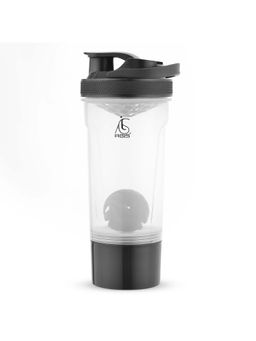 AGIS - Black 600Ml Plastic King Gym Shaker Bottle