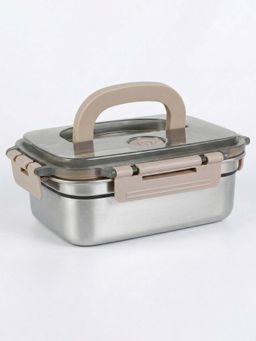 YELONA - Silver Stainless Steel Lunch Box Leakproof Container (2.2L)