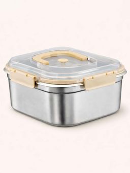 YELONA - Silver Stainless Steel Lunch Box Leakproof Container (2.6L)