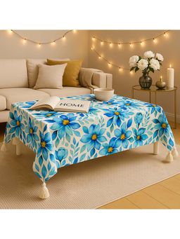 THROW PILLOW - White Elegant Watercolour Floral Table Cover