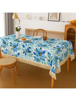 THROW PILLOW - White Elegant Watercolour Floral Table Cover