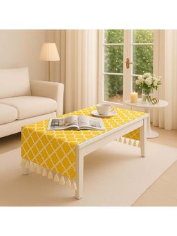 THROW PILLOW - Yellow Diamond Pattern Table Cover