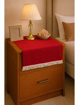 THROW PILLOW - Red Fringe Table Runner