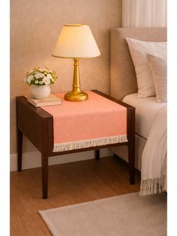 THROW PILLOW - Peach Fringe Table Runner