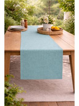 THROW PILLOW - Blue Lagoon Calm Linen Finish Table Runner