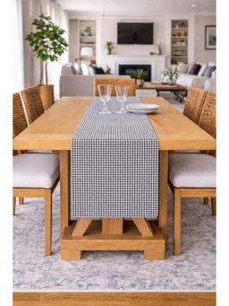 THROW PILLOW - Black Houndstooth Table Runner