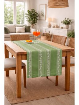 THROW PILLOW - Green Bird Printed Table Runner