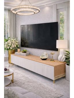 THROW PILLOW - Tan Fringe TV Unit Runner