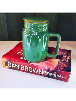 TheYUGO - Vibrant Green Tea & Coffee Mug With Lid