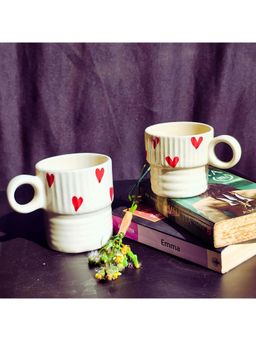 TheYUGO - Beige Maa & Me Mugs (Pack of 2)