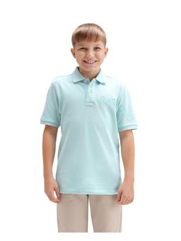 RARE ONES - Blue Regular Fit Polo T-Shirt