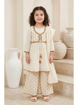 Autumnlane - Joy Parch Kids Cotton Kurta with Pant & Dupatta